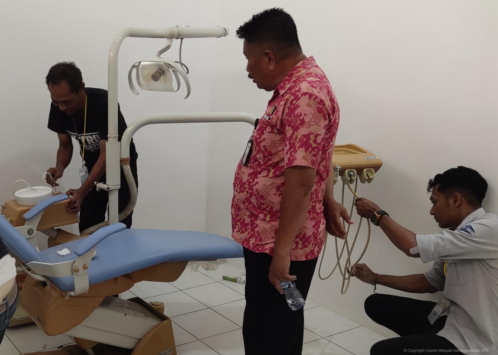 Peningkatan Kualitas Pelayanan Kesehatan bagi WBP, Lapas Kupang Instalasi Dental Unit