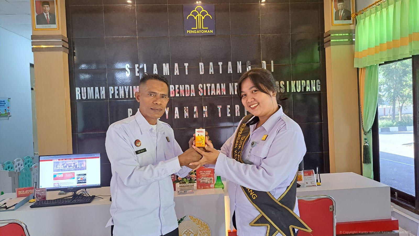 Pastikan Kesehatan dan Stamina Petugas Tetap Terjaga, Rupbasan Kupang Gelar Pembagian Vitamin