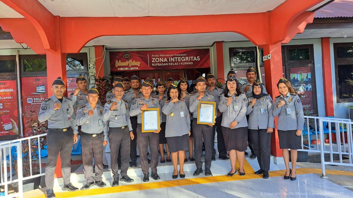 Serahkan Surat Pencatatan Hak Cipta, Marciana Apresiasi Jajaran Rupbasan Kupang yang Menghargai Kekayaan Intelektual